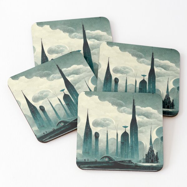 Item preview, Tim Burton's future city designed and sold by TheNoir Phoenix.