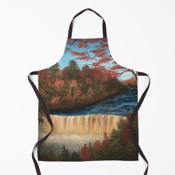 Item preview, Tahquamenon Falls Autumn Oil Painting designed and sold by SistersInArtN.