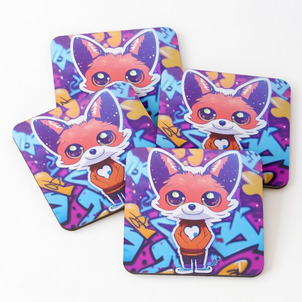 Item preview, Chibi Fox Cute Anime Sticker designed and sold by friskyfoxtrot.