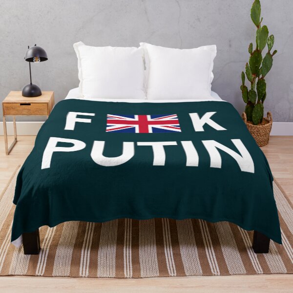 Artikelvorschau, Scheiß auf Wladimir Putin mit der britischen Flagge - Scheiß auf Putin entworfen und verkauft von BriWeise1.