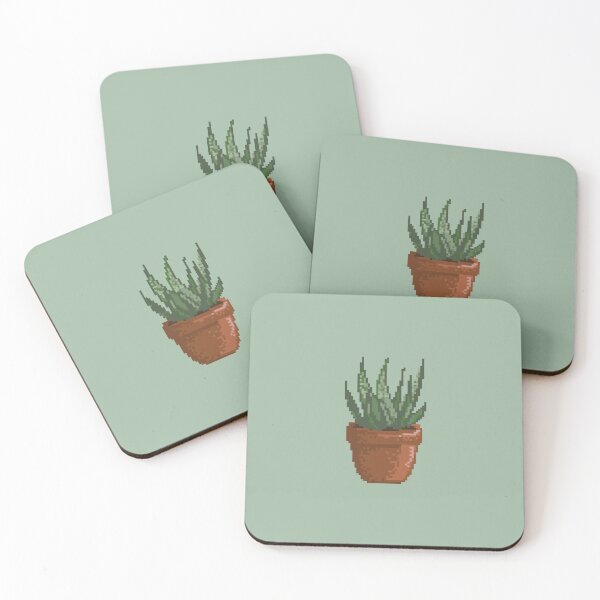 Item preview, Pixel Aloe Vera Plant designed and sold by pixel-chick.