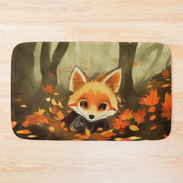 Item preview, Fox in the Autumn woods. designed and sold by Left-Hand-Tree.