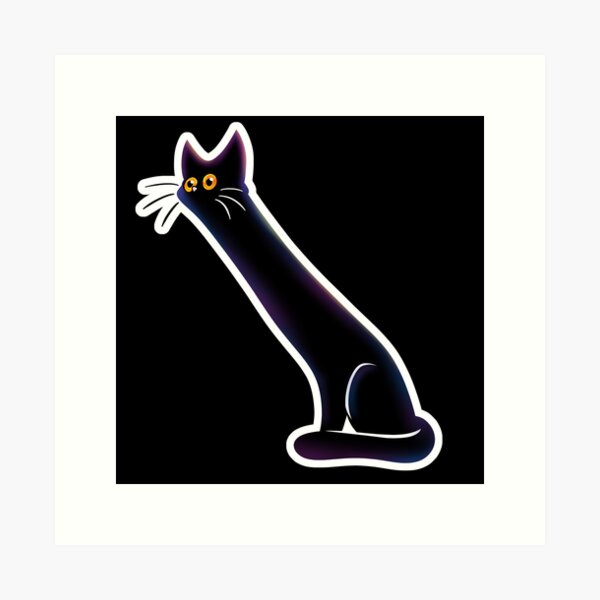 Long Cat Meme Art Print for Sale by lolhammer