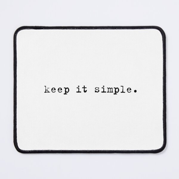 Item preview, Keep It Simple Vintage Quote designed and sold by InnaPo ⭐⭐⭐⭐⭐.
