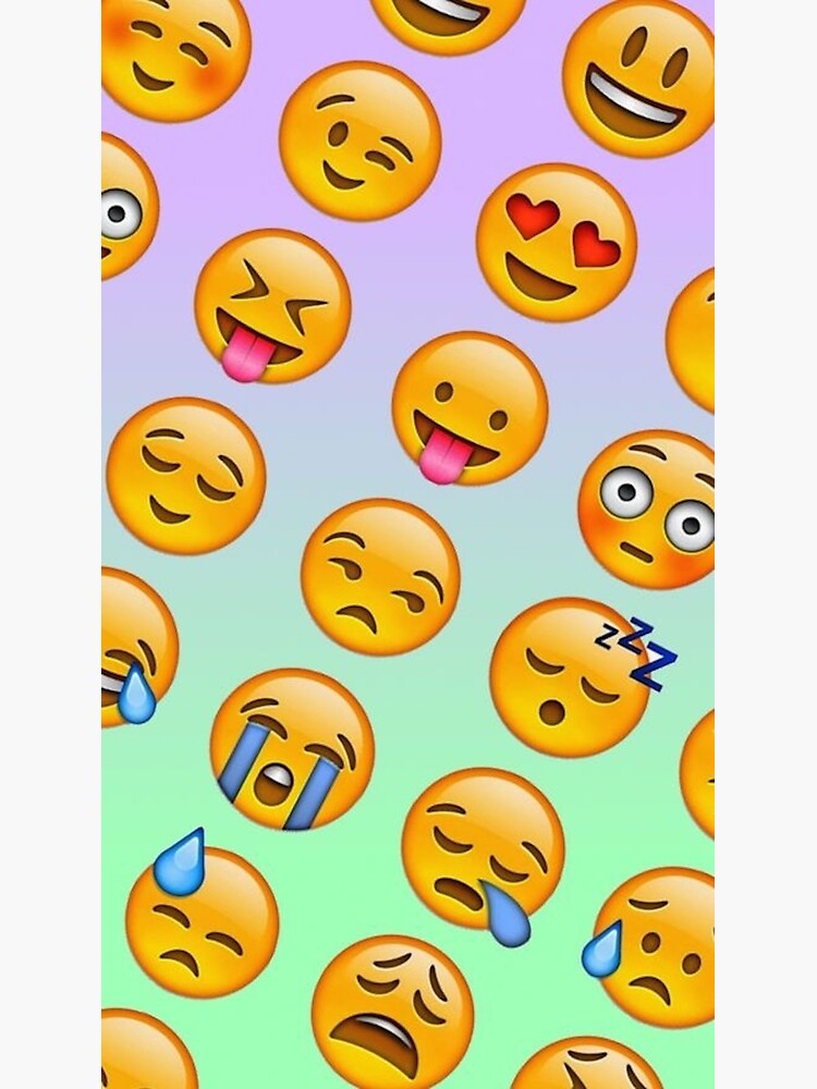 Lots Of Emojis Poster By Emojishirts106 Redbubble