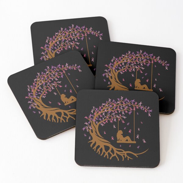 Item preview, Breast Cancer Awareness Month Tree Swing Support Ribbons designed and sold by CharJens.