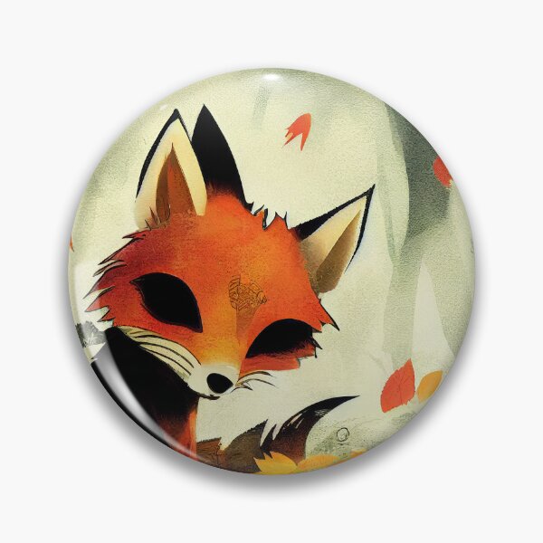 Item preview, Fox in the Autumn woods number 2 designed and sold by Left-Hand-Tree.