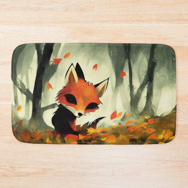 Item preview, Fox in the Autumn woods number 2 designed and sold by Left-Hand-Tree.