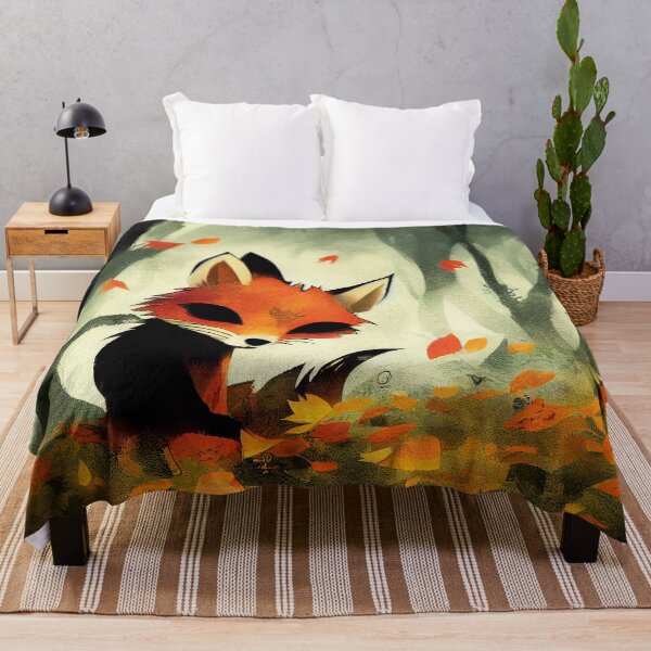 Item preview, Fox in the Autumn woods number 2 designed and sold by Left-Hand-Tree.