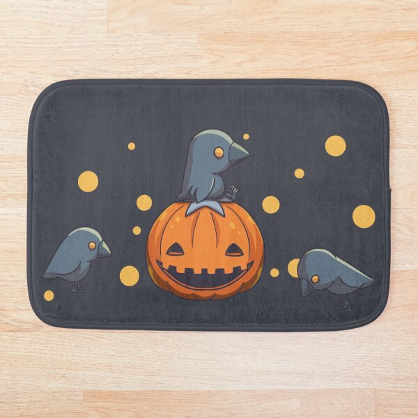 Item preview, Crow sitting on a pumpkin designed and sold by nicolob.