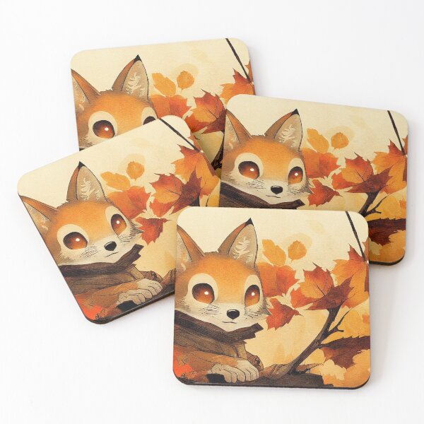 Item preview, Fox in the Autumn woods number 3. designed and sold by Left-Hand-Tree.