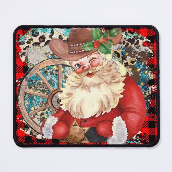 Item preview, Vintage Cowboy Santa - Western Christmas designed and sold by handsoftime2020.