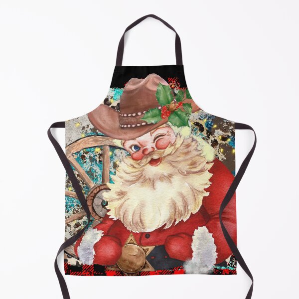 Item preview, Vintage Cowboy Santa - Western Christmas designed and sold by handsoftime2020.