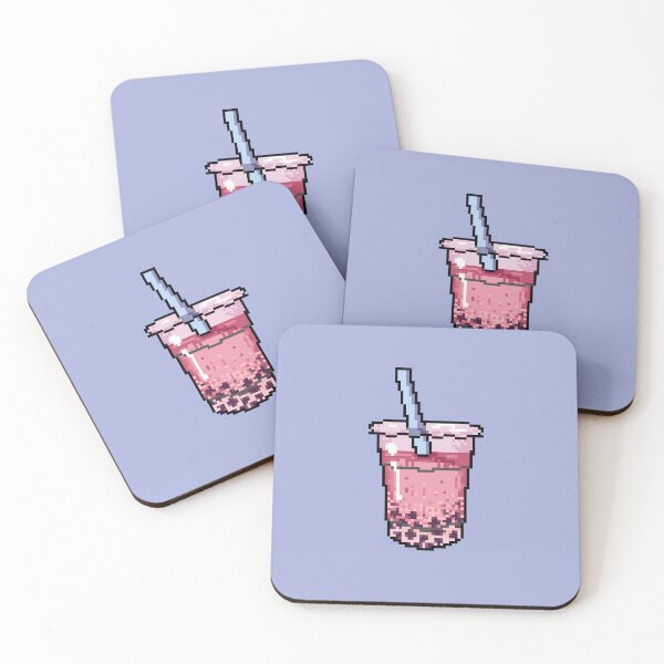 Item preview, Pixel Bubble Tea Peach designed and sold by pixel-chick.