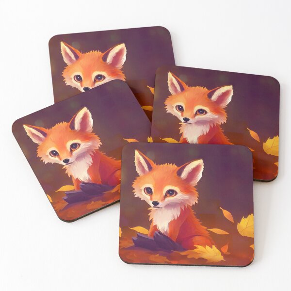 Item preview, Fox in the Autumn woods number 4 designed and sold by Left-Hand-Tree.