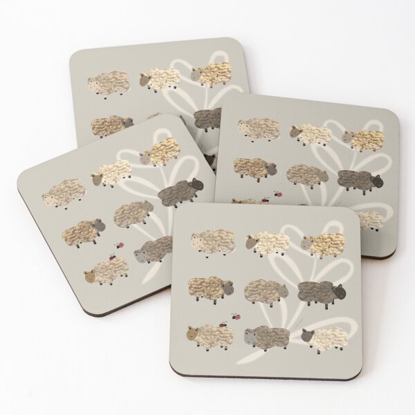 Item preview, Cute rustic sheep for eco friendly sustainable farming friends. Caroline Laursen original designed and sold by Caroline Laursen.