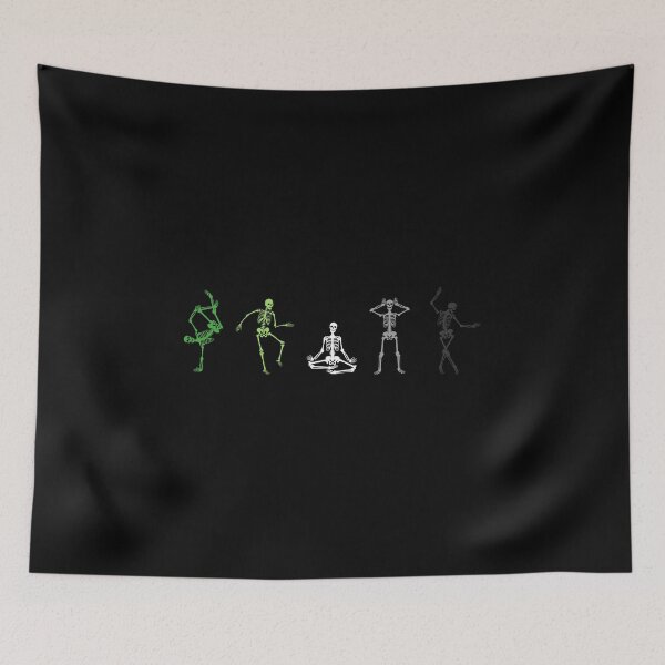 Item preview, Halloween Aro Skeletons. Aromantic Pride designed and sold by Subtle Pride Shop.