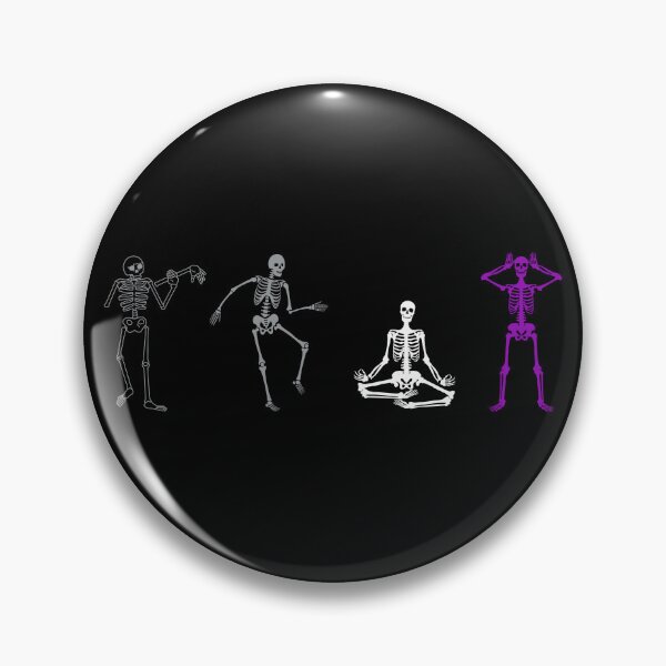 Item preview, Halloween Ace Skeletons. Asexual Pride designed and sold by Subtle Pride Shop.