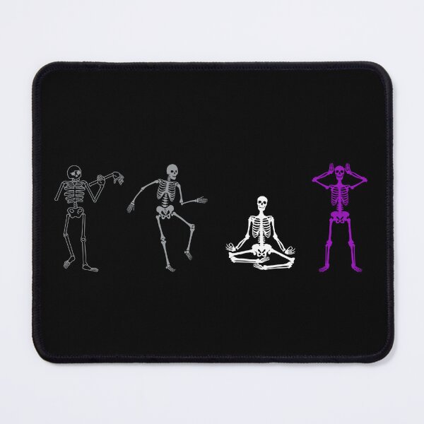 Item preview, Halloween Ace Skeletons. Asexual Pride designed and sold by Subtle Pride Shop.