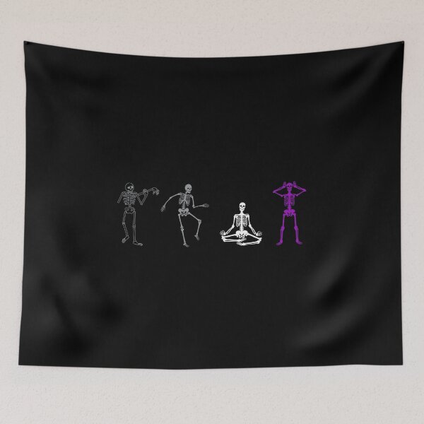 Item preview, Halloween Ace Skeletons. Asexual Pride designed and sold by Subtle Pride Shop.