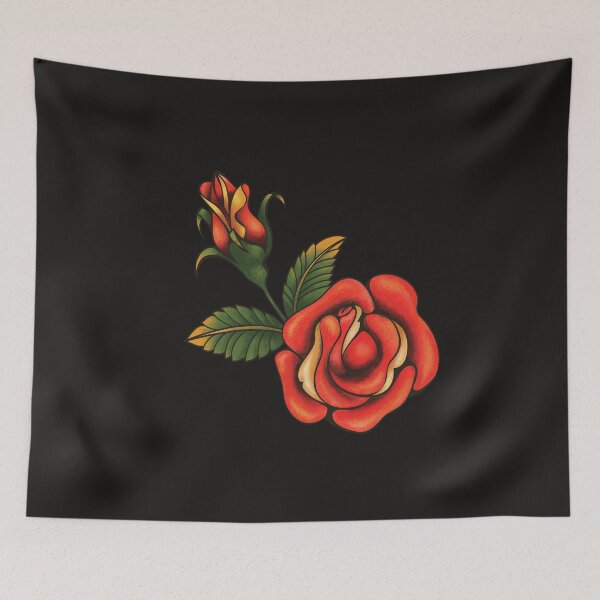 Item preview, old school tattoo rose designed and sold by JeraRS.