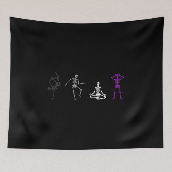 Item preview, Halloween Ace Skeletons. Asexual Pride designed and sold by Subtle Pride Shop.