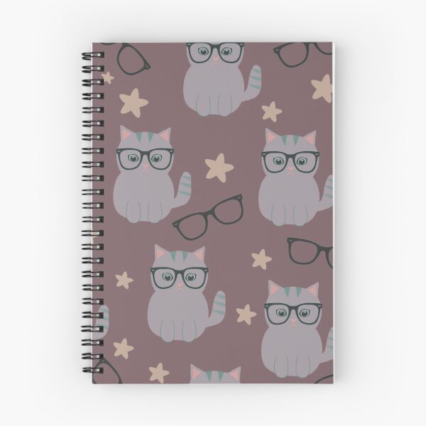 Item preview, Cute Cat With Glasses Pattern designed and sold by HappyLifeCreate.