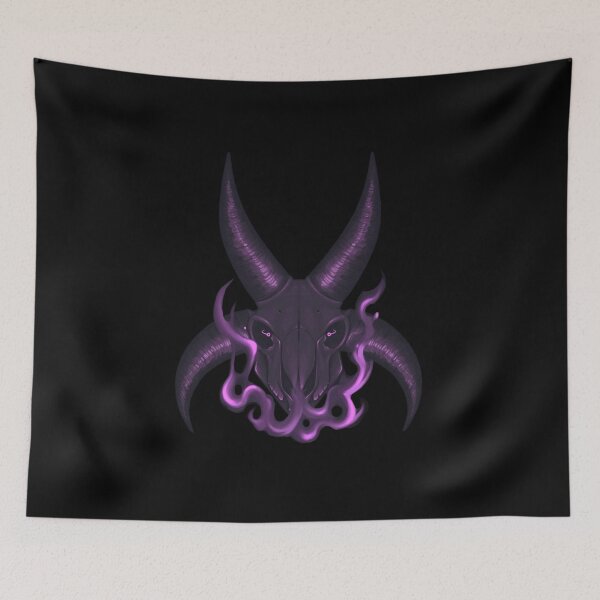 Item preview, Flaming Jacobs Sheep Skull designed and sold by GentleSketchie.
