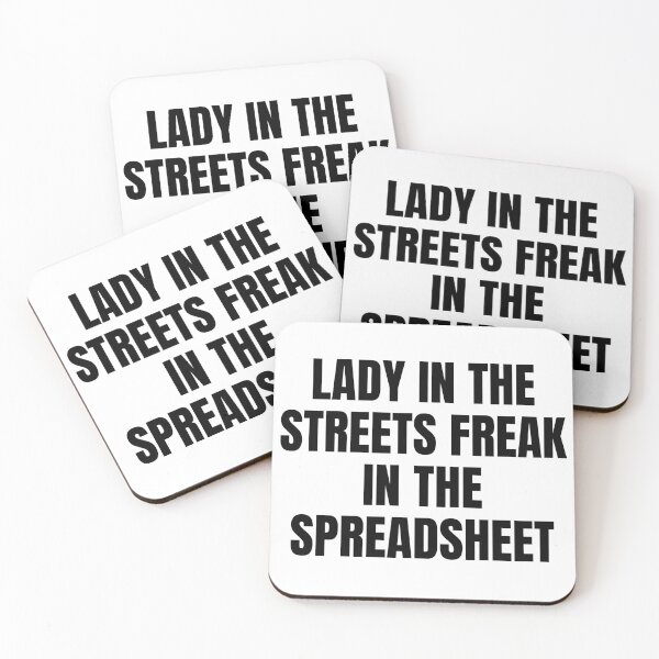 Item preview, lady in the streets freak in the spreadsheet designed and sold by Eriksonshop.