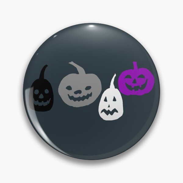 Item preview, Halloween Ace Jack-o-Lantern Pumpkins. Asexual Pride designed and sold by Subtle Pride Shop.