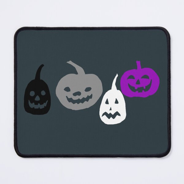 Item preview, Halloween Ace Jack-o-Lantern Pumpkins. Asexual Pride designed and sold by Subtle Pride Shop.