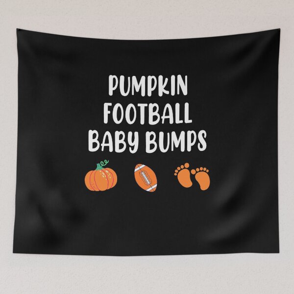 Item preview, Womens Baby Announcement Pumpkin Football Baby Bump Halloween Party Gift designed and sold by TMelonShop.