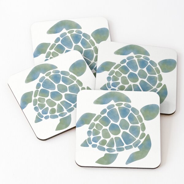 Item preview, Blue green sea turtle  designed and sold by Laurel Myers.