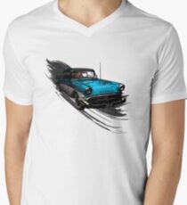 Car Retro Vintage Design Men's V-Neck T-Shirt
