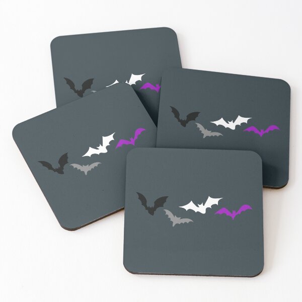 Item preview, Halloween Ace Bats. Asexual Pride designed and sold by Subtle Pride Shop.