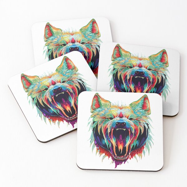 Item preview, Angry Vibrant Wolf designed and sold by PoormanToast.