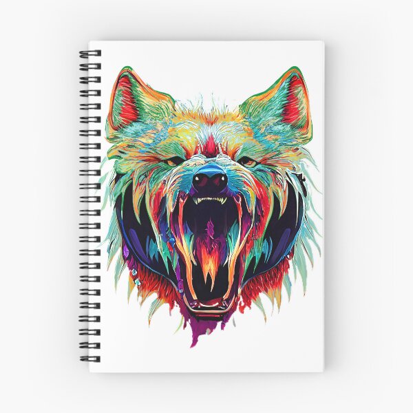 Item preview, Angry Vibrant Wolf designed and sold by PoormanToast.