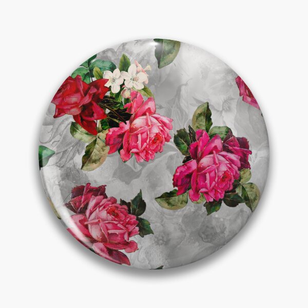 Item preview, Blooming flowers and roses heaven, floral illustration, botanical pattern, plants pattern, grey exotic floral garden designed and sold by ZeinabTaha.
