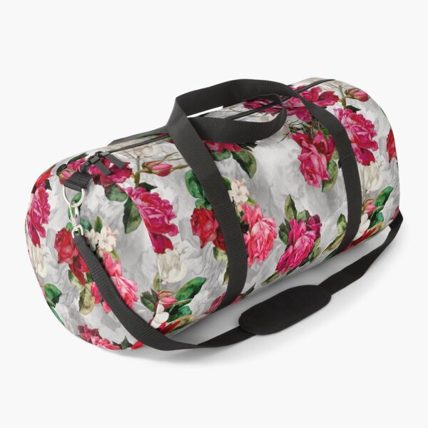 Item preview, Blooming flowers and roses heaven, floral illustration, botanical pattern, plants pattern, grey exotic floral garden designed and sold by ZeinabTaha.