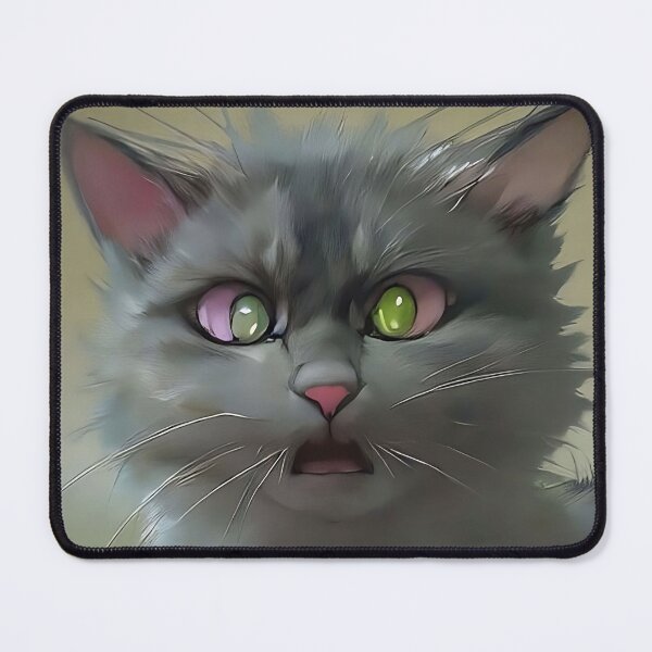 Item preview, Portrait of a cross-eyed kitten designed and sold by Catagraphic.