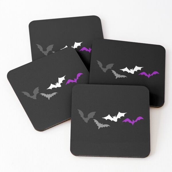 Item preview, Halloween Ace Bats. Asexual Pride designed and sold by Subtle Pride Shop.