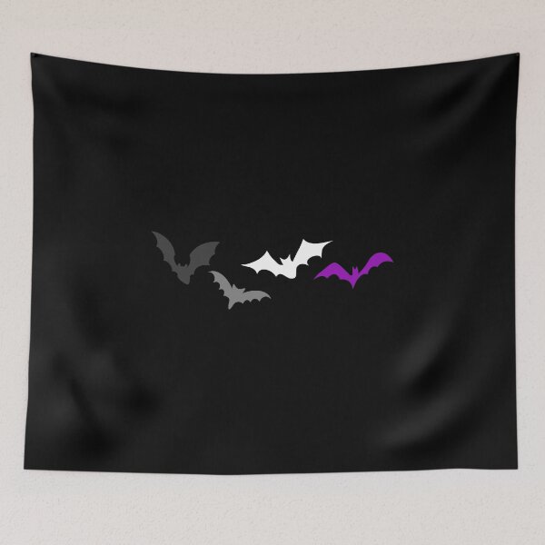 Item preview, Halloween Ace Bats. Asexual Pride designed and sold by Subtle Pride Shop.