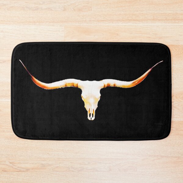 Item preview, Longhorn Cattle Cow Skull Art designed and sold by Sharon Cummings Art.