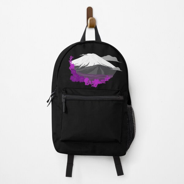 Artikelvorschau, Berge, Wolken und Blumen-As-Flagge. Asexueller Stolz entworfen und verkauft von Subtle Pride Shop.