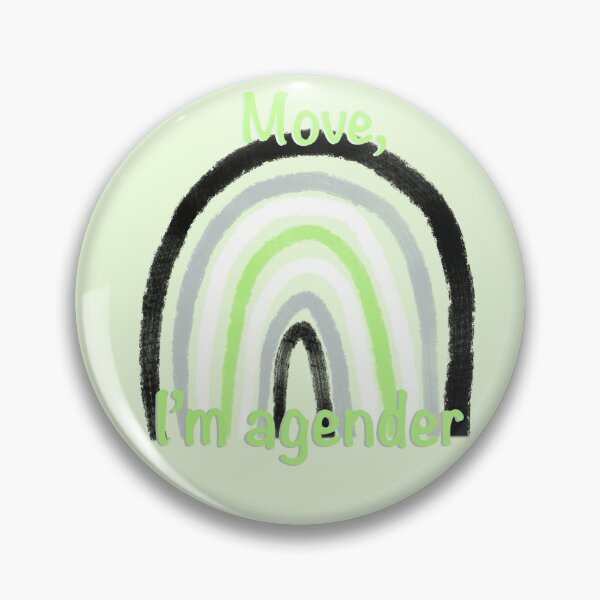 Item preview, LGBTQIA | AGENDER PRIDE | MOVE IM AGENDER STICKER designed and sold by Odd Crafte.