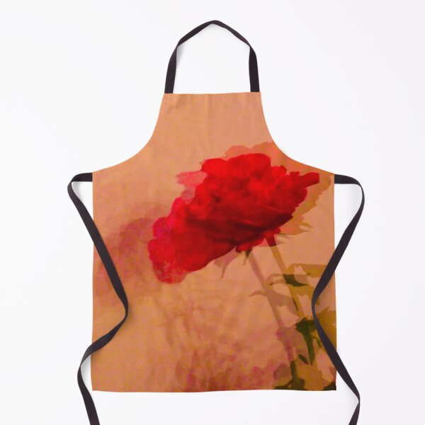 Item preview, Vintage Retro Gorgeous Red Rose with Thorns on Flower Stem designed and sold by jays-artworks.