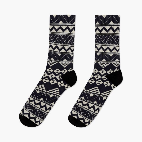Item preview,  Tribal Polynesian zigzag triangular pattern monocromatic designed and sold by JeraRS.