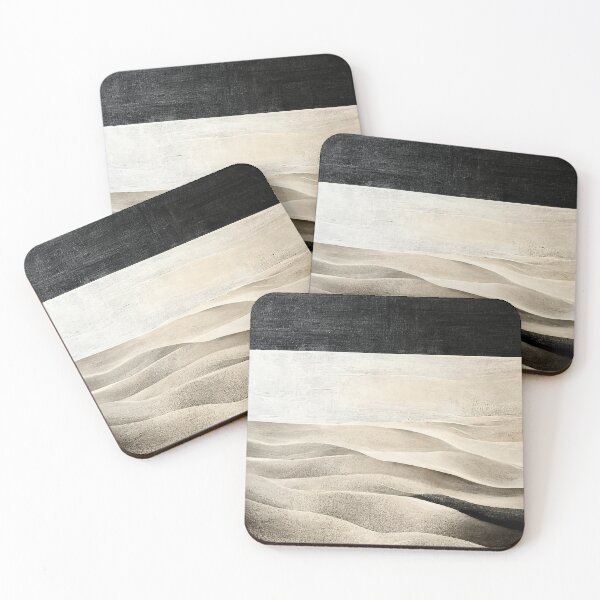 Item preview, White Sand Abstract Art designed and sold by PaperPastels.