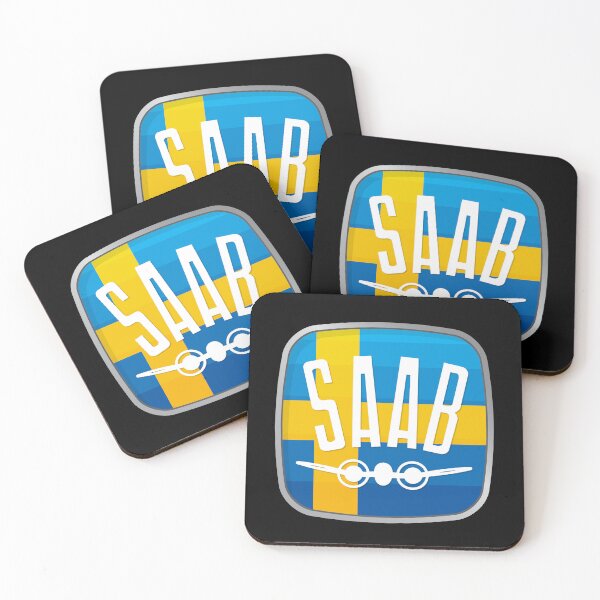Item preview, SAAB Vintage Mark Swedish Flag designed and sold by blackdogshop.