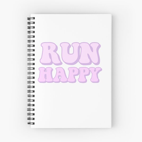 Item preview, RUN HAPPY purple sticker designed and sold by schmicol.